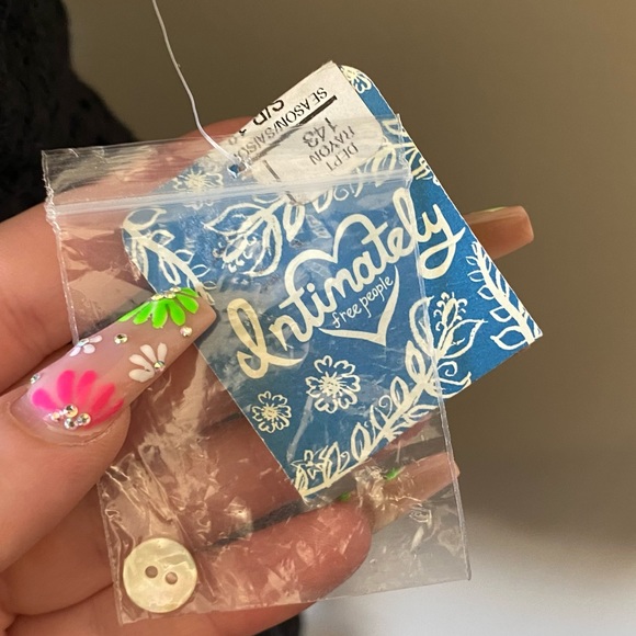 Free People Intimately night moves midnight elegant black lace mini dress (NWT) - Picture 10 of 10